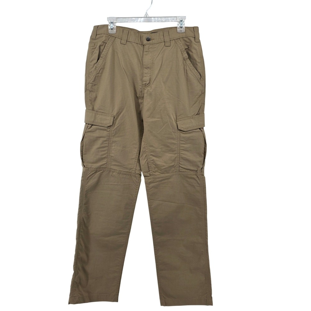 Carhartt Force Relaxed Fit Ripstop Cargo Work Pants Tan BN4200-M 34x34 New